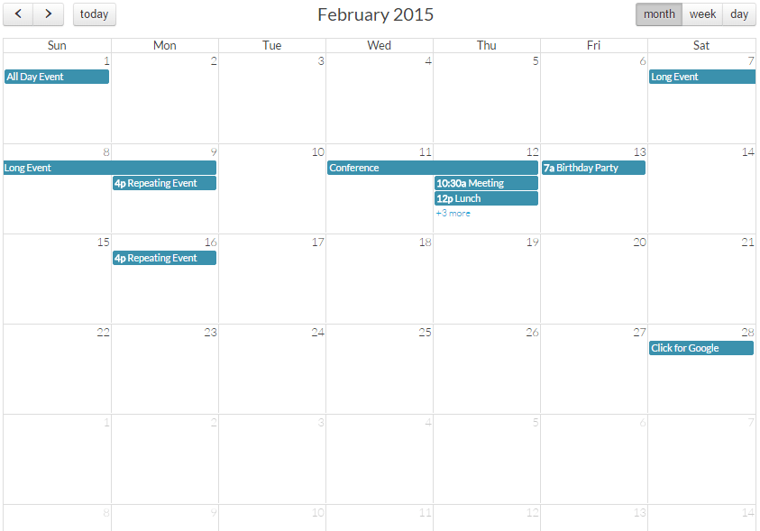 Crear calendario agenda php