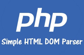 PHP Simple HTML DOM Parser